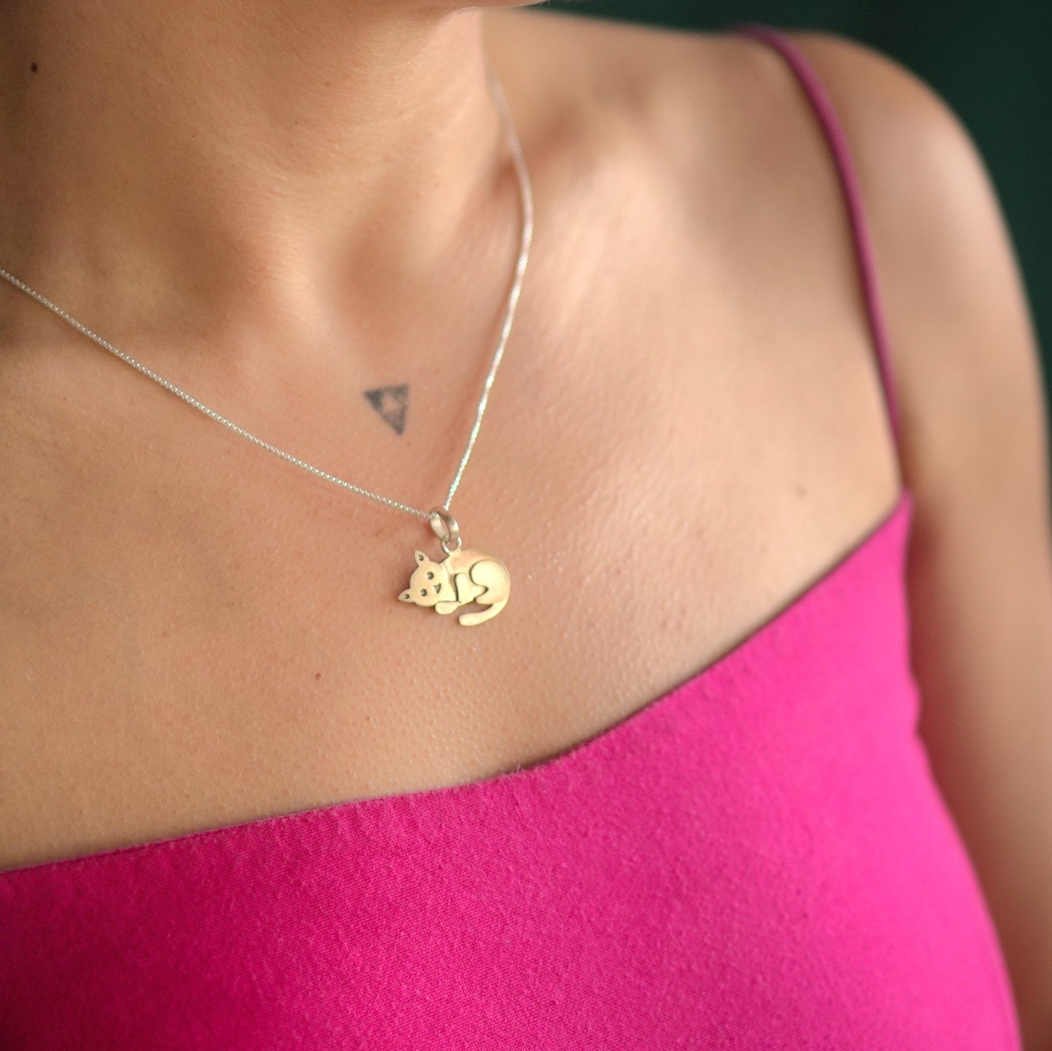 Cat Pendant – Movable Head - Cat Pendant – Movable Head - Without Chain - Quirksmith