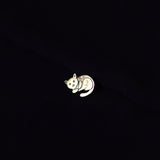 Cat Silver Pin – Movable Head - Quirksmith