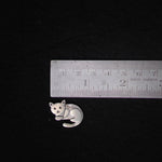 Cat Silver Pin – Movable Head - Quirksmith