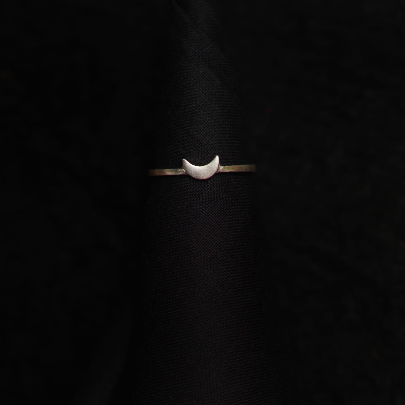 Crescent Moon Ring-S/M - Quirksmith