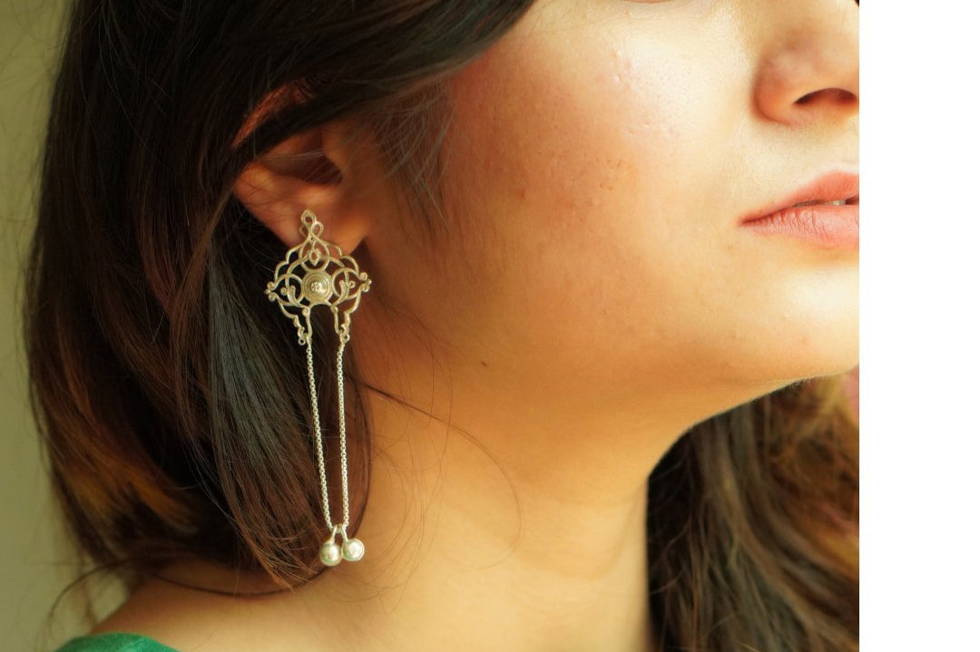Dhwer Jaali Earrings - Quirksmith
