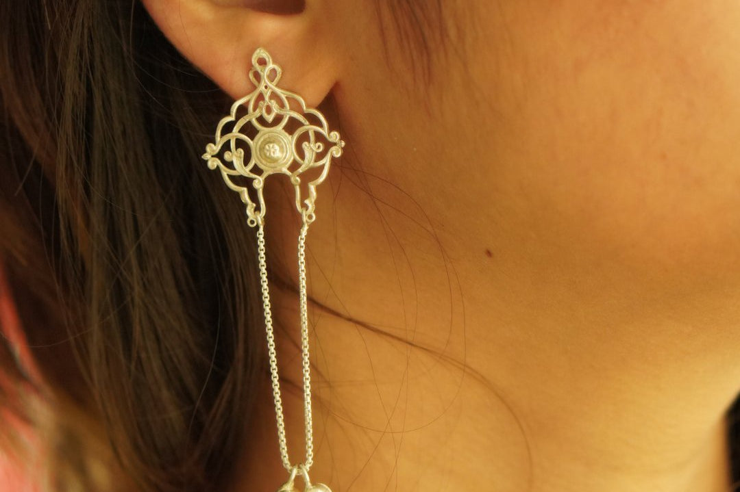 Dhwer Jaali Earrings - Quirksmith