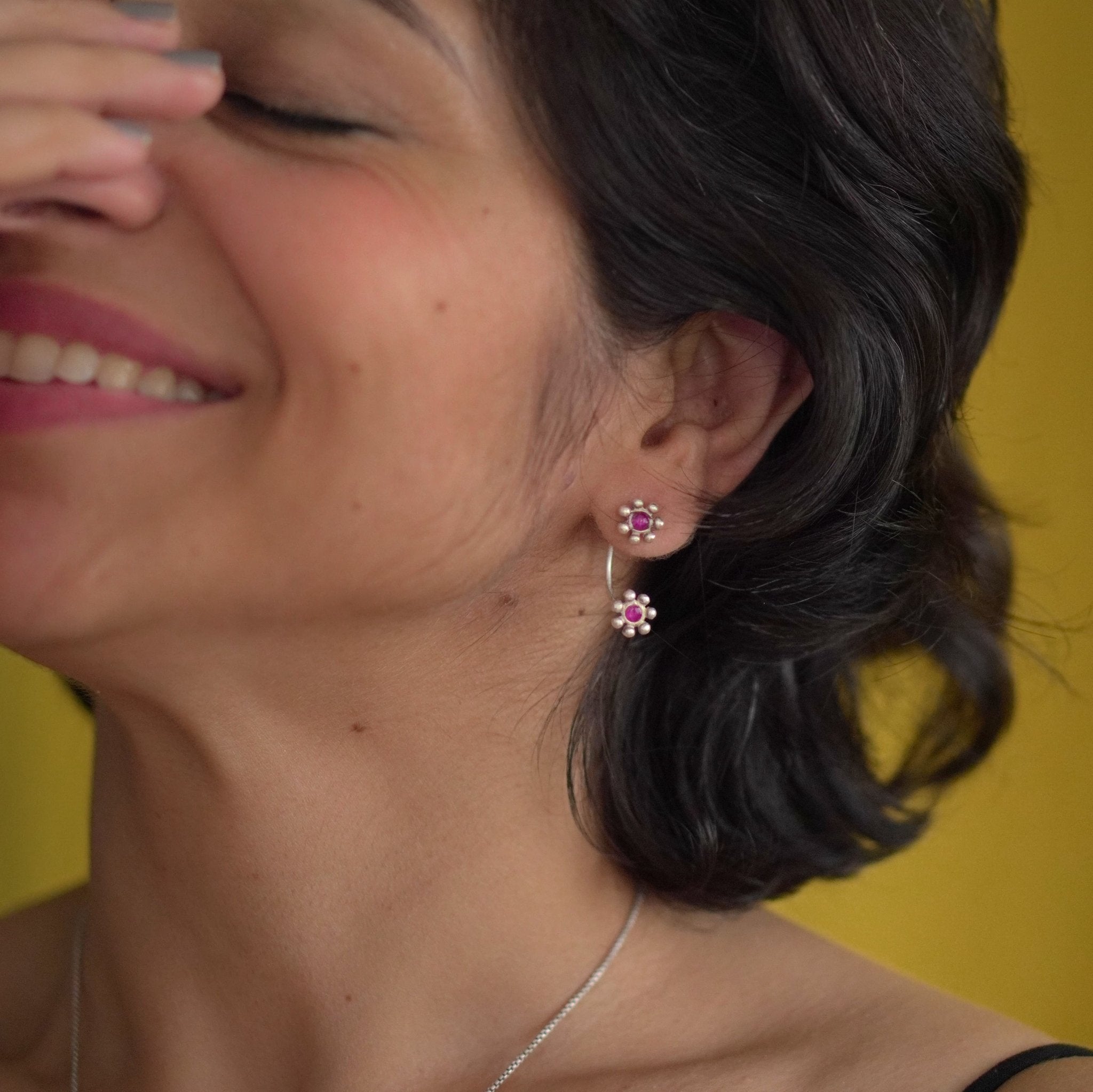 Floral Hug Earrings - Quirksmith