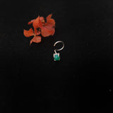 Green dot Nosepin Stud - Wire - Quirksmith