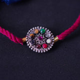 Navrathna Brooch Rakhi - Quirksmith