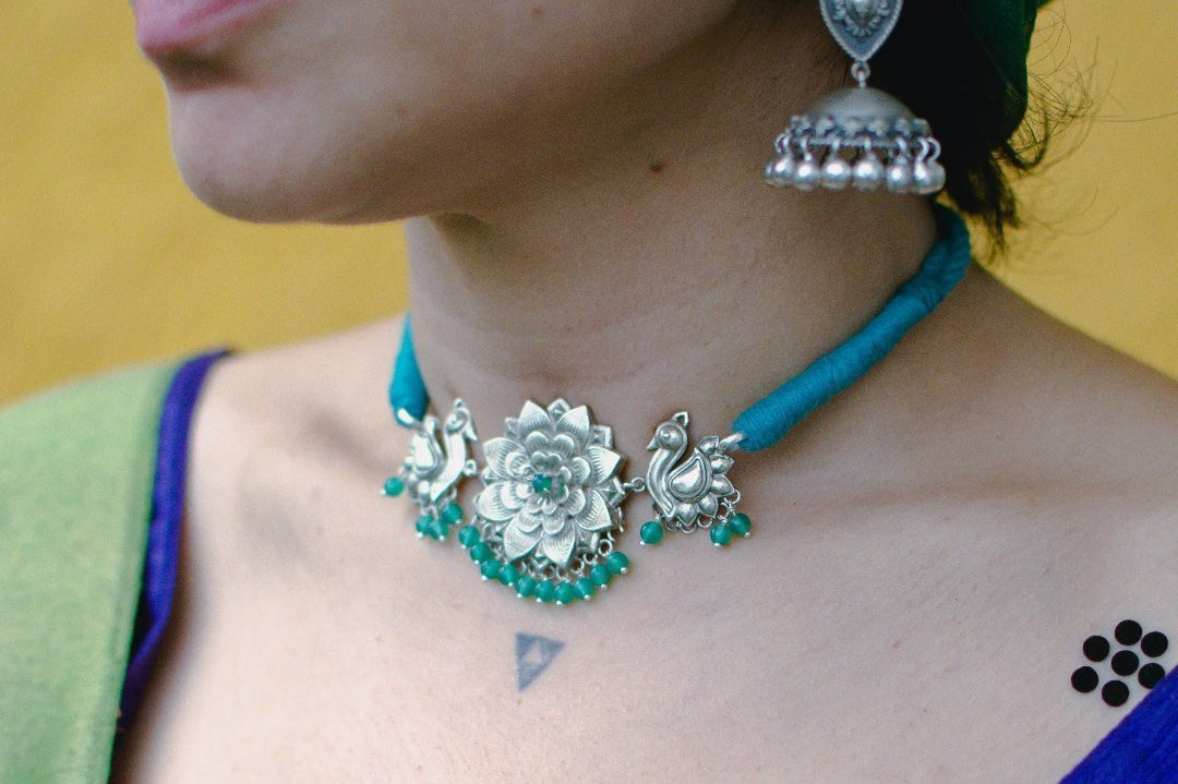 Nazaqat Choker - Turquoise - Quirksmith