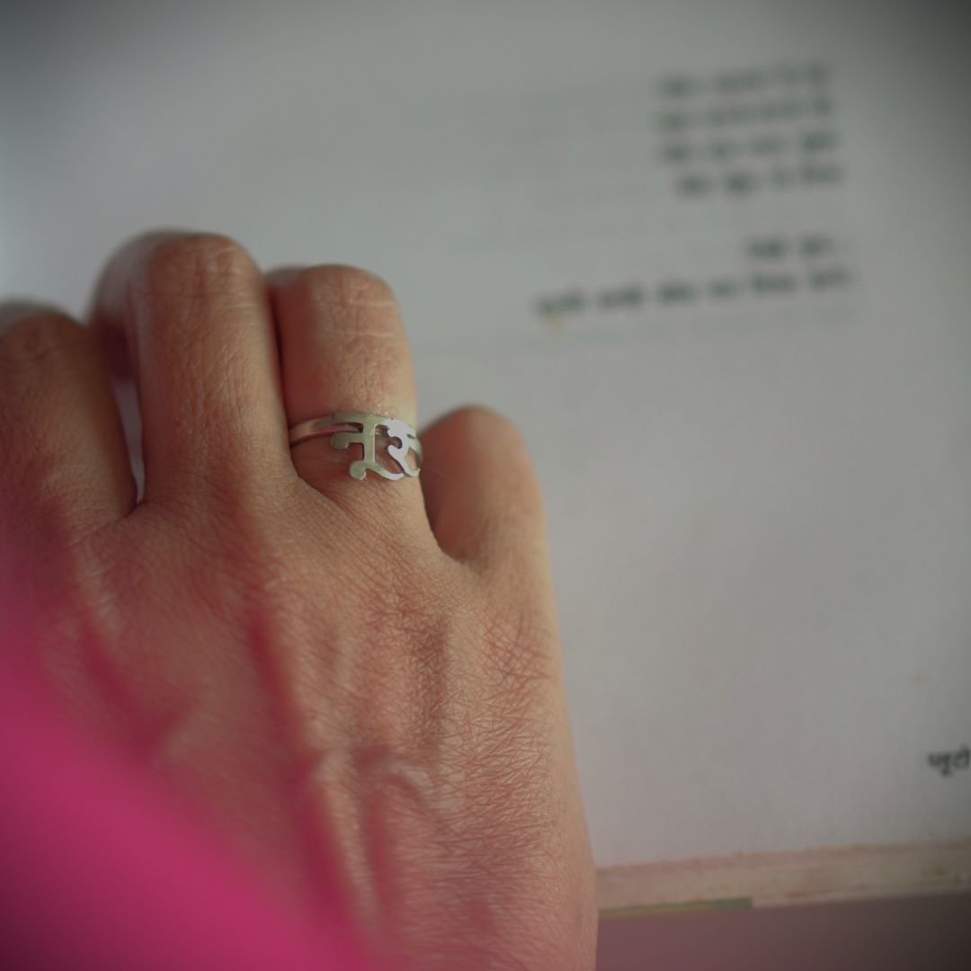 Shop for Silver Designer Ring Online Noor Finger ring by Quirksmith