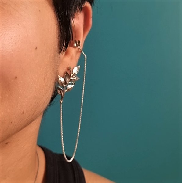 Spring Climber Earrings - Single - Left - Quirksmith