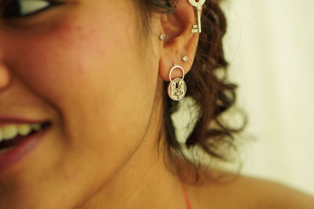 Taala Chaabi Studs - Set of Taala and Chaabi - Quirksmith