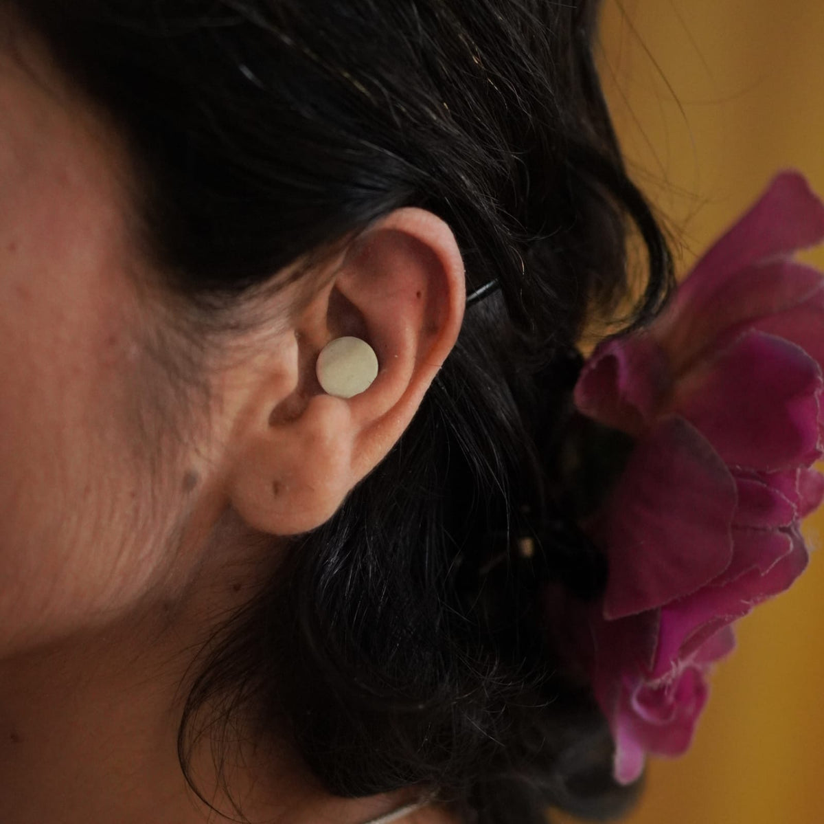 Trajva Taal Studs-Solid & Hollow Circle Pair - Quirksmith