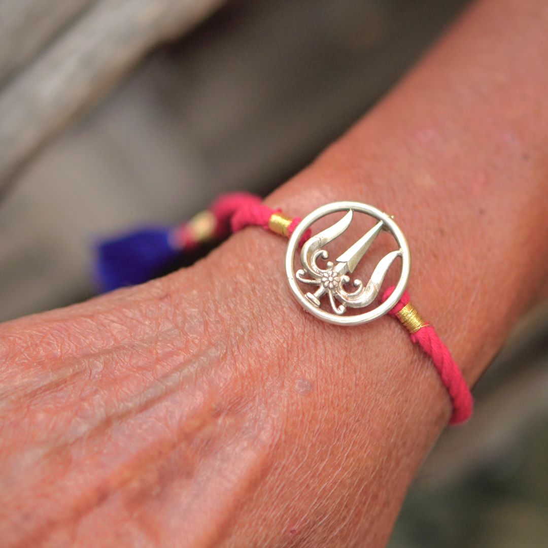 Trishul Brooch Rakhi - Quirksmith