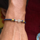 Trishul Silver Watch Charm Rakhi - Quirksmith