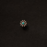 Turquoise Sun Nosepin - Screw - Quirksmith