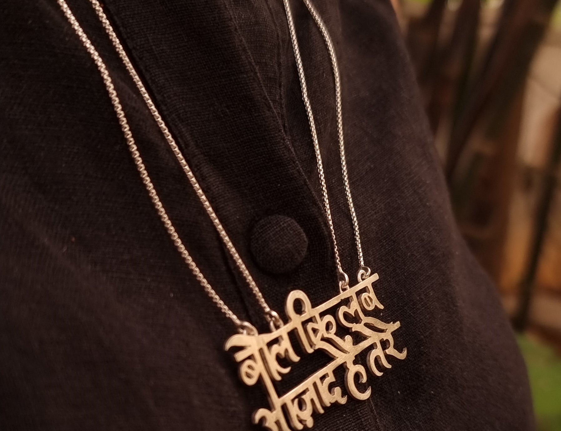 Quirksmith Handcrafted Lab Azaad Hai Tere Necklace - Poetic Jewelry on Shark Tank India | 92.5 Silver