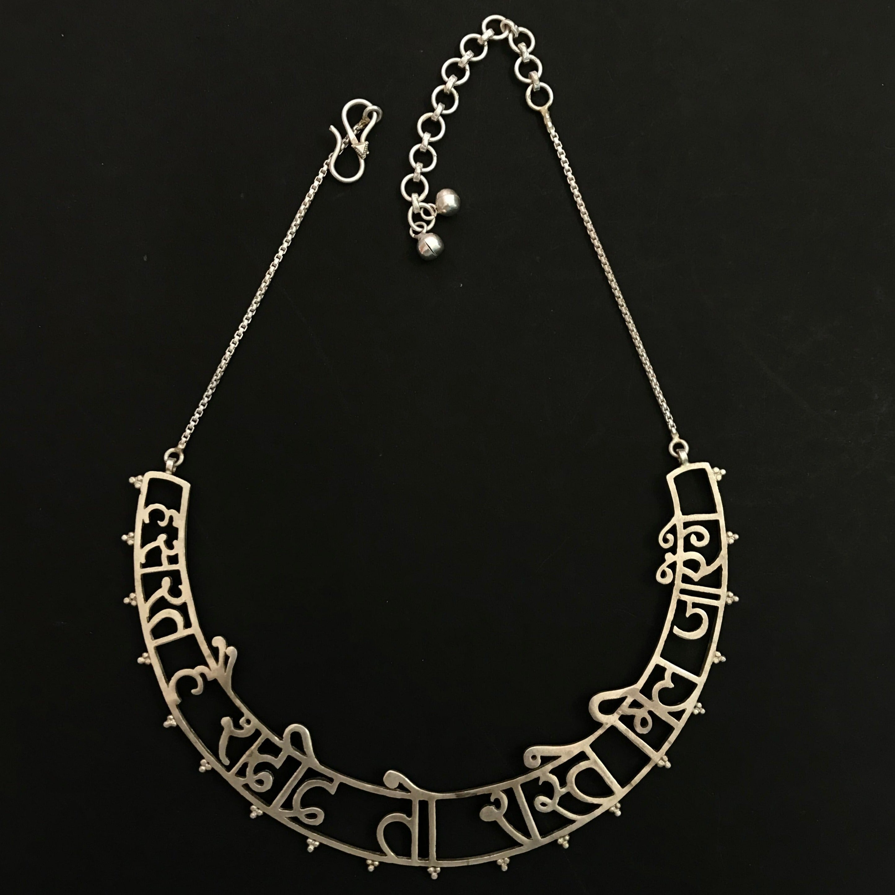 Quirksmith's Shark Tank India-approved Hasrat Hai Shadeed Necklace - a poetic journey in handcrafted 92.5 silver.