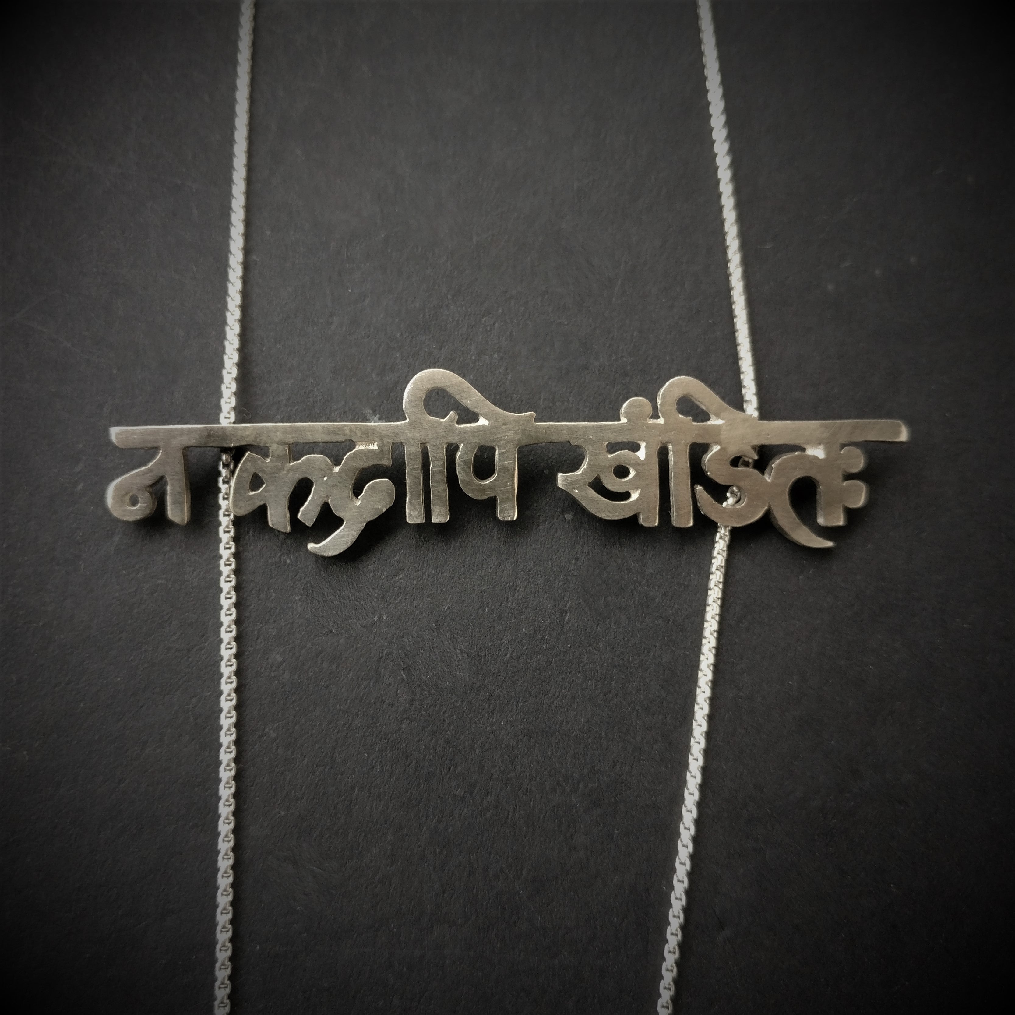 Buy Designer Silver Necklace - Na Kadapi Khandit Necklace - Quirksmith