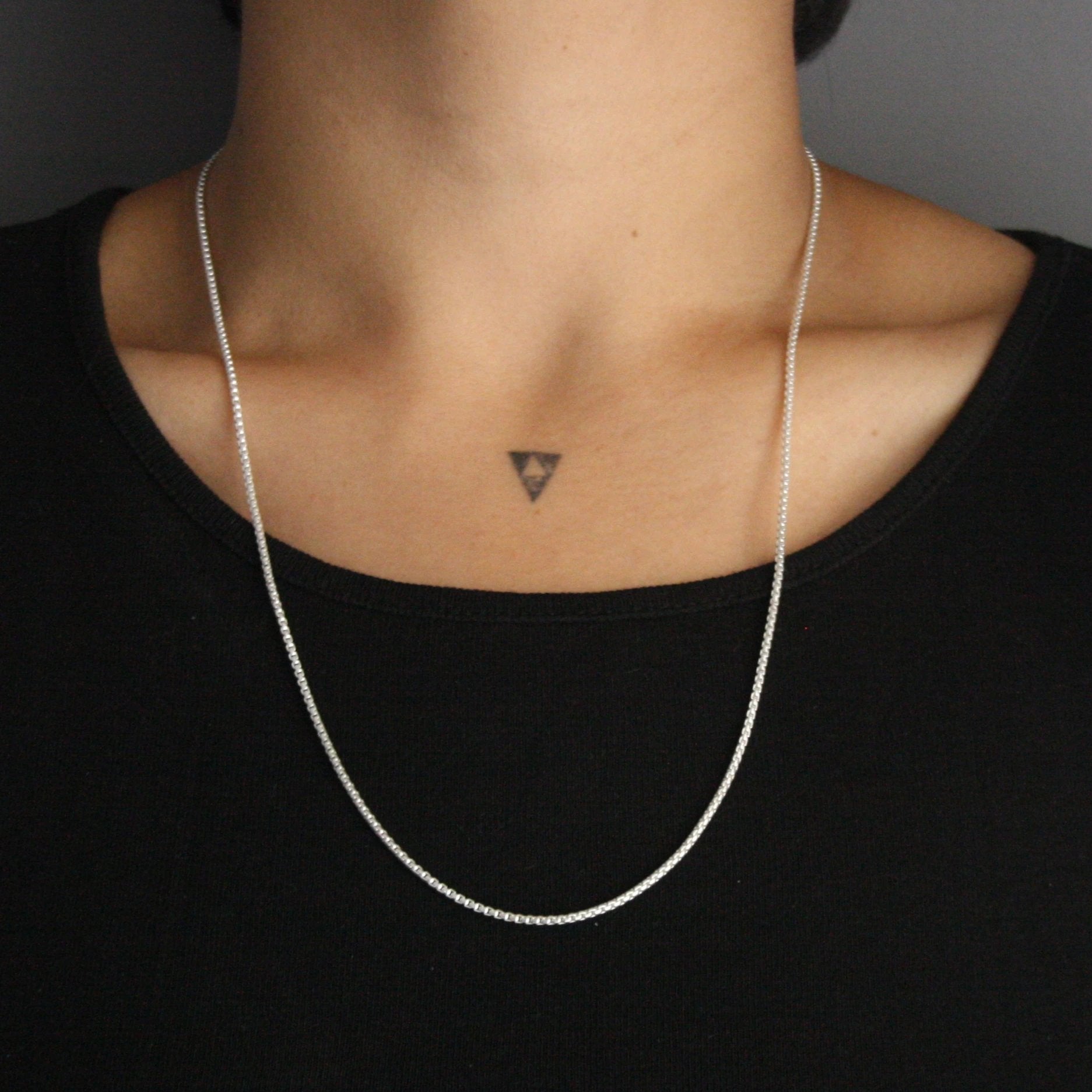 simple and cute silver chain design - Quirksmith