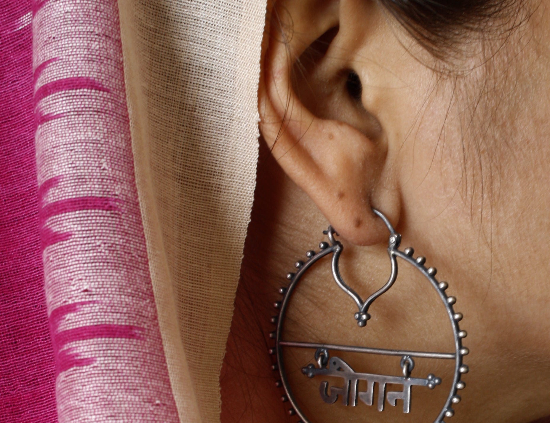 Silver Hoop Earrings Online India - Jogan Hoops - Quirksmith