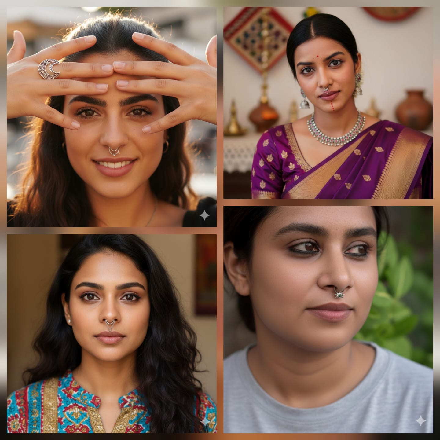 How to Style Septum Rings with Indian Outfits: Minimal, Boho, Festive & Bold Looks - Quirksmith
