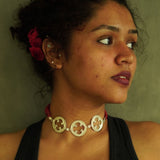 Quirksmith Chaarbagh Choker – Handcrafted in 92.5 Silver, Elegant Choker Necklace