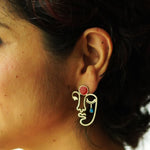 Elevate Your Style with Quirksmith Sumukhi Studs – Unique Handcrafted Set of Silver Studs