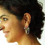Quirksmith Sumukhi Studs – Handcrafted in 92.5 Silver, Set of Elegant Silver Earstuds