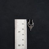 Discover Quirksmith's 92.5 Silver Trikone Jaali Septum Ring (Clipon) - Available to Buy