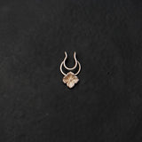Discover the elegance of Quirksmith's Sadabahar Septum Ring: 92.5 silver clip-on available for purchase!