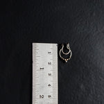 Quirksmith's 92.5 Droplets Septum Ring - Clip-On: Buy now for timeless elegance!