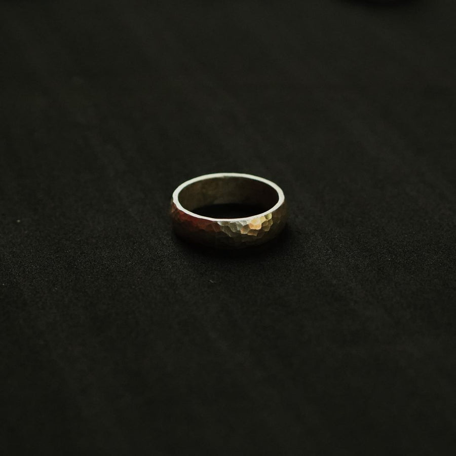 Simple Hammered Ring