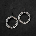 Quirksmith's Handcrafted Darpan Earrings – 92.5 Silver, Quirky and Modern Design