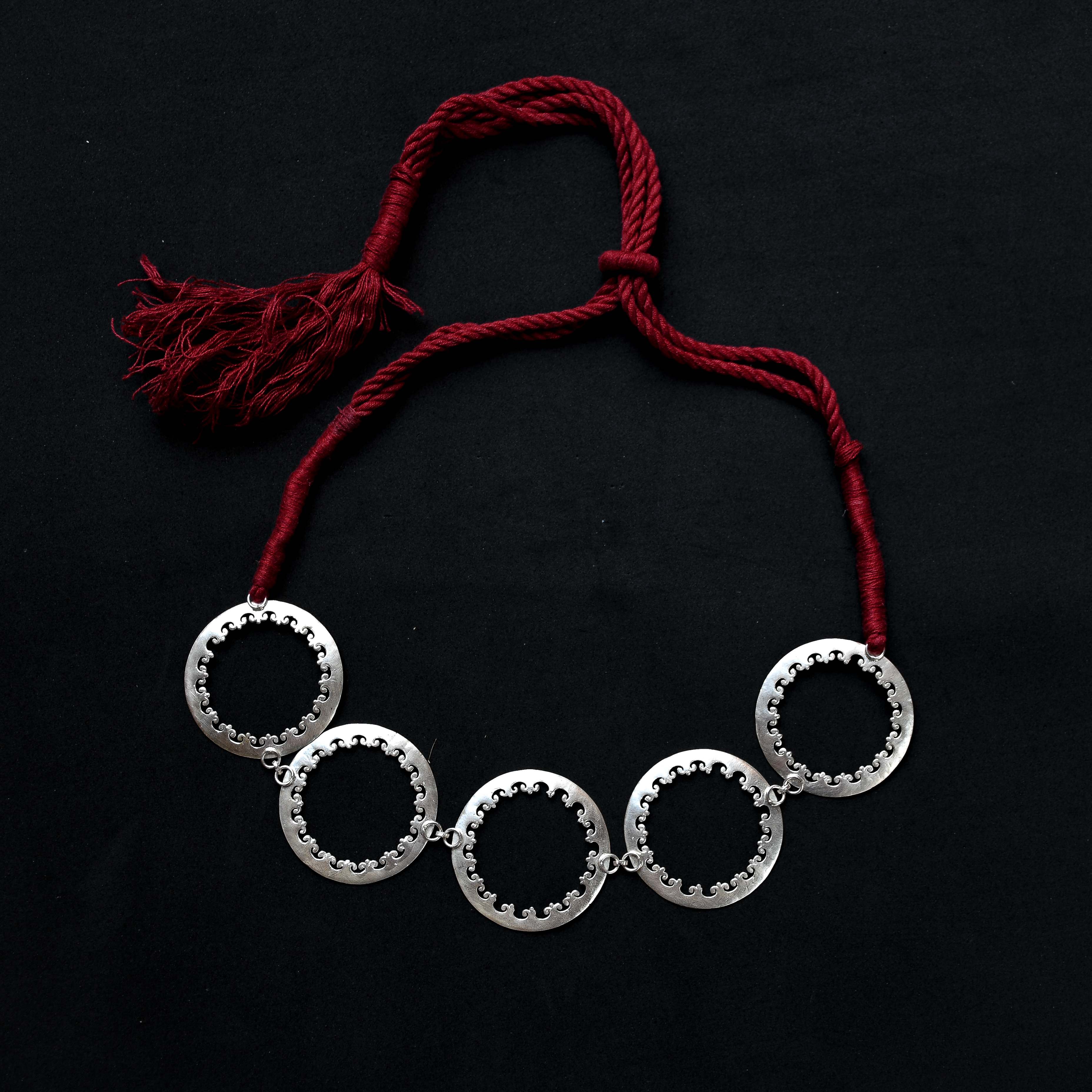 Elevate Your Style with Quirksmith's Darpan  Necklace – Handcrafted 92.5 Silver