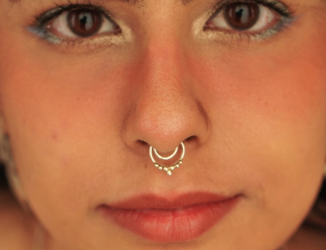 Shop the 92.5 Droplets Septum Ring by Quirksmith - Clip-On charm for a look!
