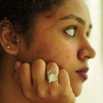 Jharokha Ring by Quirksmith – Handcrafted 92.5 Silver, Unique Silver Ring Design