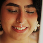 Shop the Buy Mukta Septum Ring from Quirksmith! Unique 92.5 silver clip-on style.