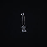 Quirksmith's Paws Watch Charm Chain, handcrafted in 92.5 Silver. Perfect for memorable gifts for your girlfriend.
