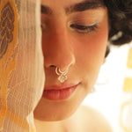 Buy Sadabahar Septum Ring by Quirksmith: A 92.5 silver clip-on with timeless charm. Shop now!