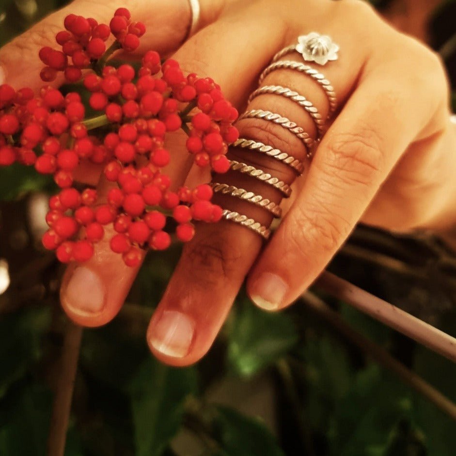 Afreen Spiral Ring in 925 Silver | Festive Women’s Jewelry – Quirksmith