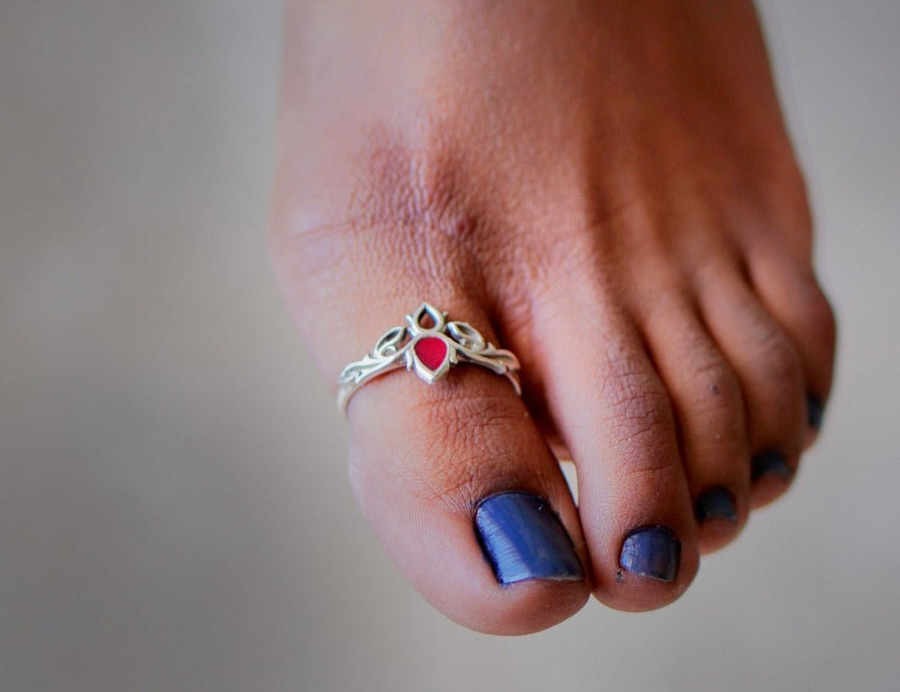 Aparajita Big Toe Ring - Single Piece - Quirksmith