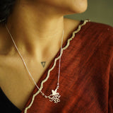 Azaad Rooh Pendant - with Simple Silver Chain - 18 inch - Quirksmith