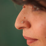 Bloom Dot Nosepin Stud - Wire - Quirksmith