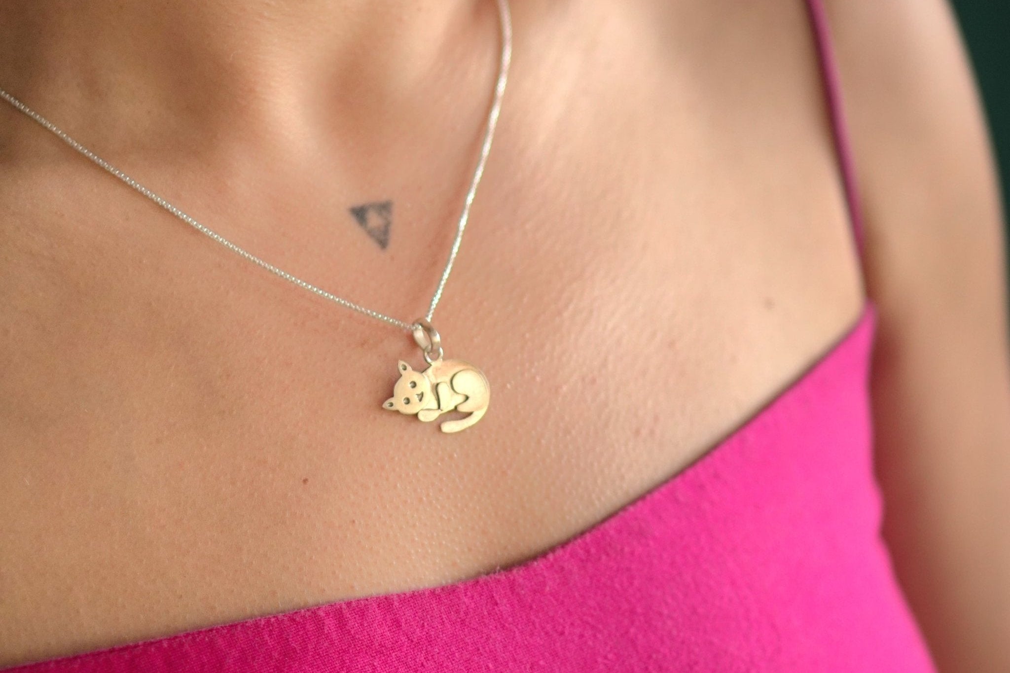 Cat Pendant – Movable Head - Cat Pendant – Movable Head - Without Chain - Quirksmith