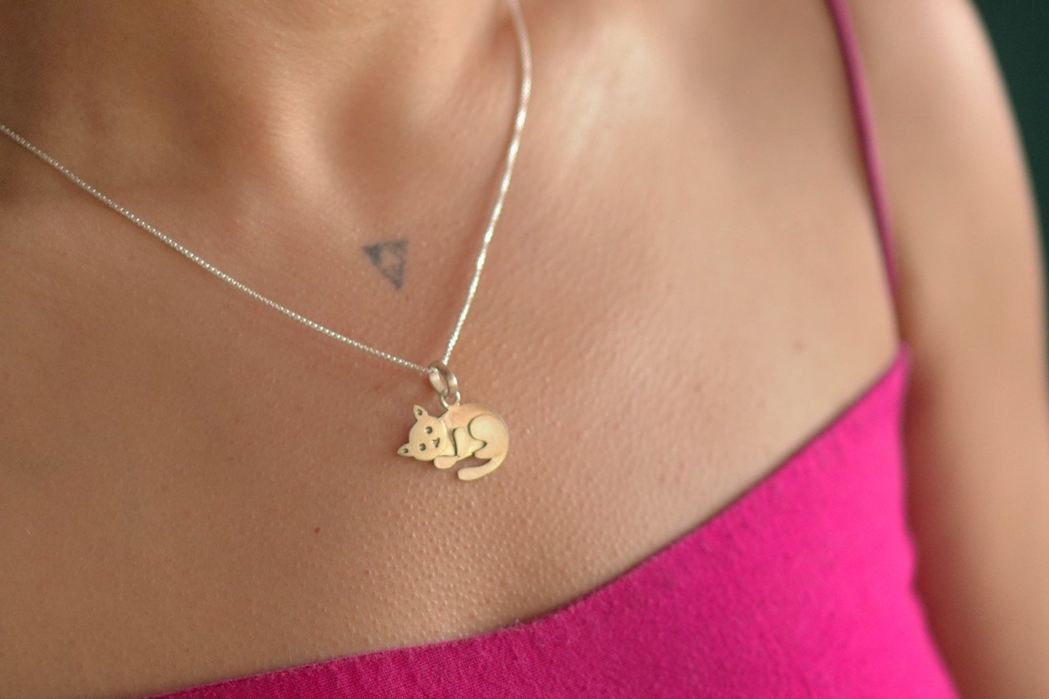 Cat Pendant – Movable Head - Cat Pendant – Movable Head - Without Chain - Quirksmith