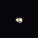 Cat Silver Pin – Movable Head - Quirksmith