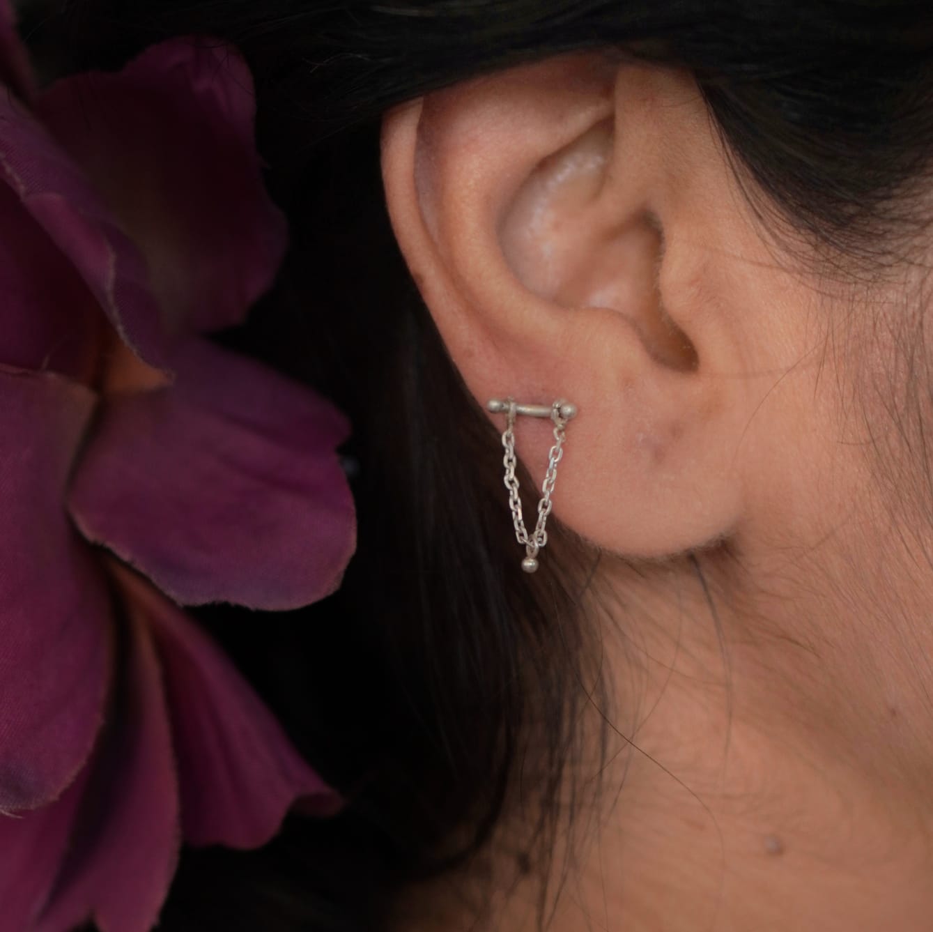 Chain drop Bugadi studs - Quirksmith