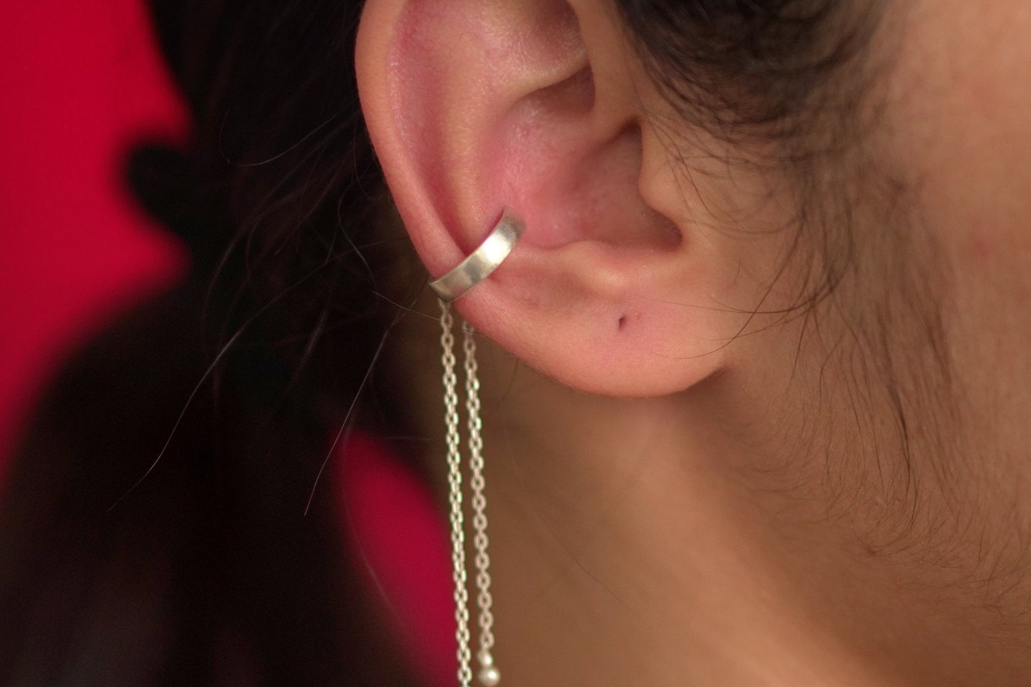 Chain Drop Earclip - Quirksmith