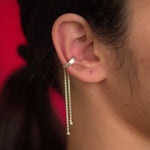 Chain Drop Earclip - Quirksmith