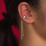 Chain Drop Earclip - Quirksmith