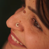 Chand Nosepin Stud - Wire - Quirksmith