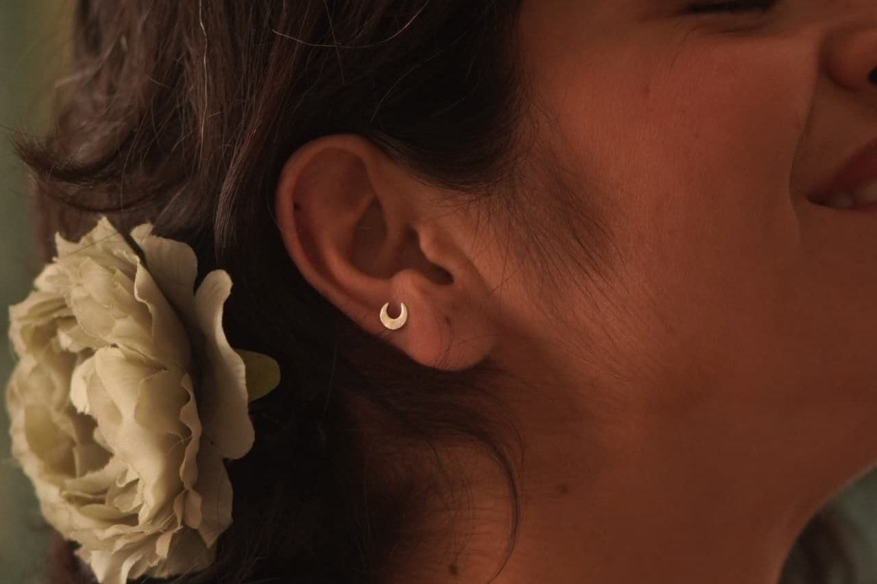 Chand Nosepin Stud - Wire - Quirksmith